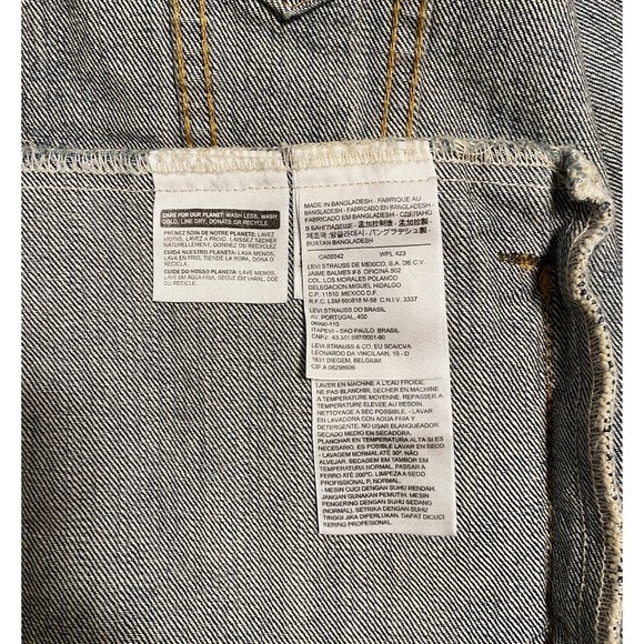 LEVI'S DENIM TRUCKER JACKET NEW W/O TAGS - Picture 8 of 9